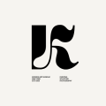 black white minimal simple bold modern professional photography letter k museum logo